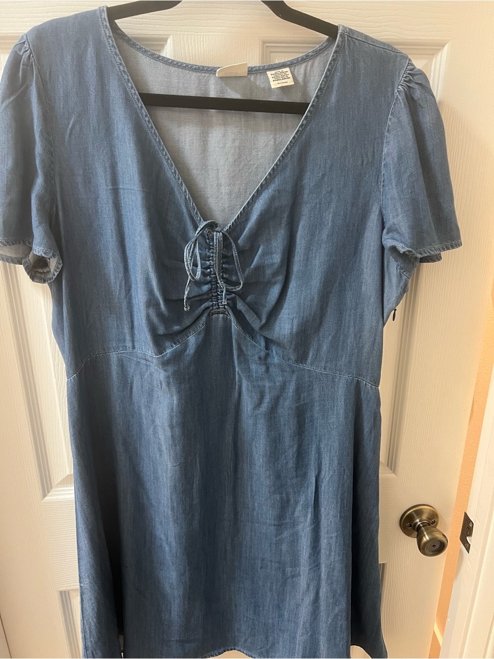 Levi's Light Denim Button-Front mini dress  - Blue